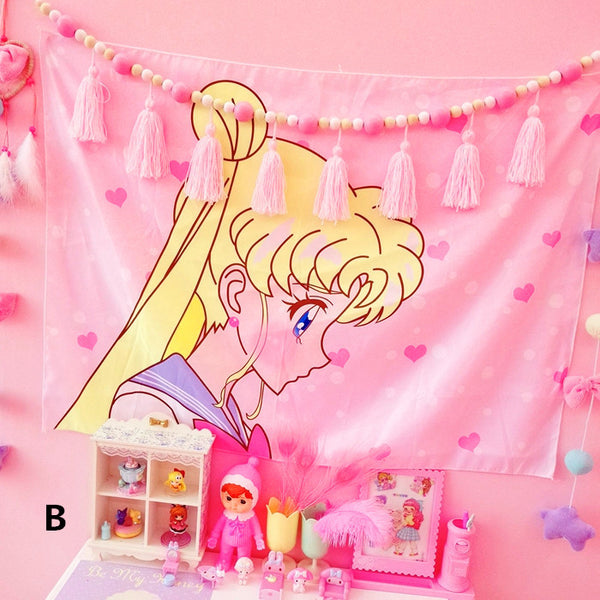 Kawaii Sailor Moon Decorative Wall Table Mat PN0473