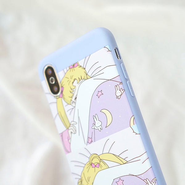 Sailormoon Sleepy Phone Case for iphone 6/6s/6plus/7/7plus/8/8P/X/XS/XS Max PN0634