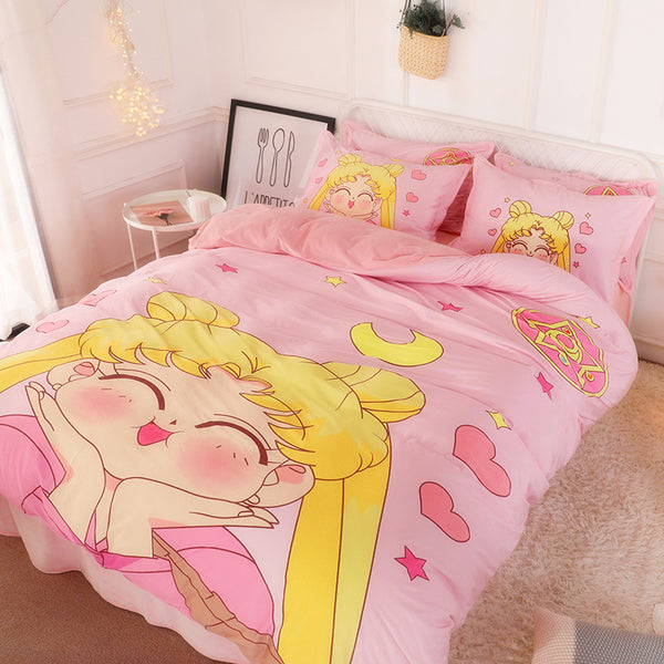 Kawaii Sailormoon Usagi Bedding Set PN0001