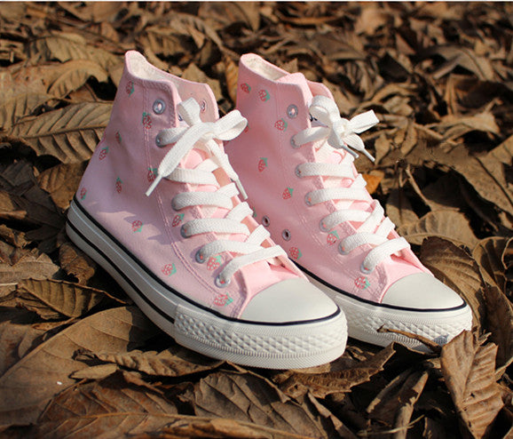 Sweet Strawberry Canvas Shoes PN2578