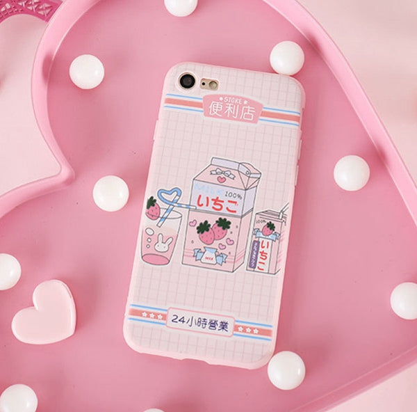 Kawaii Foods Phone Case for iphone 6/6s/6plus/7/7plus/8/8P/X/XS/XR/XS Max/11/11pro/11pro max PN2379