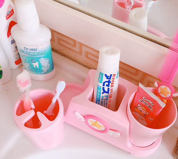 Cute Sakura Tooth-brushing Cup Set PN2978