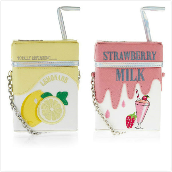With Strawberry and Milk Shoulder Bag PN0309