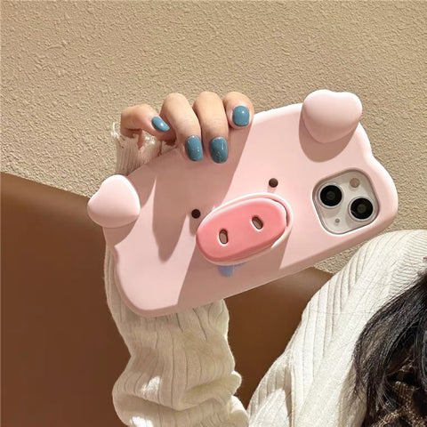 Kawaii Pig Phone Case for iphone 11/12/12pro/12pro max/13/13pro/13pro max/14/14pro/14pro max PN5830