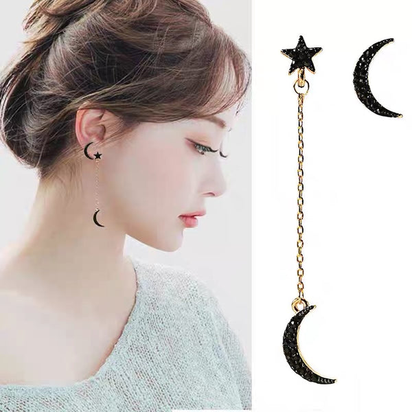 Pretty Moon And Star Earrings/Clips PN3717