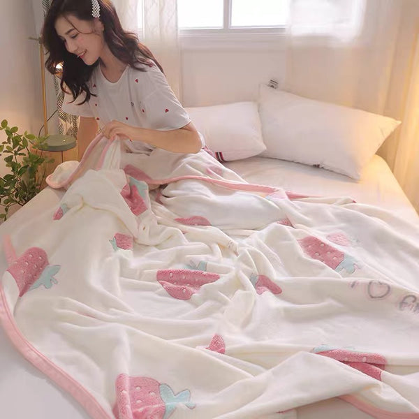 Fashion Strawberry Blanket PN2981