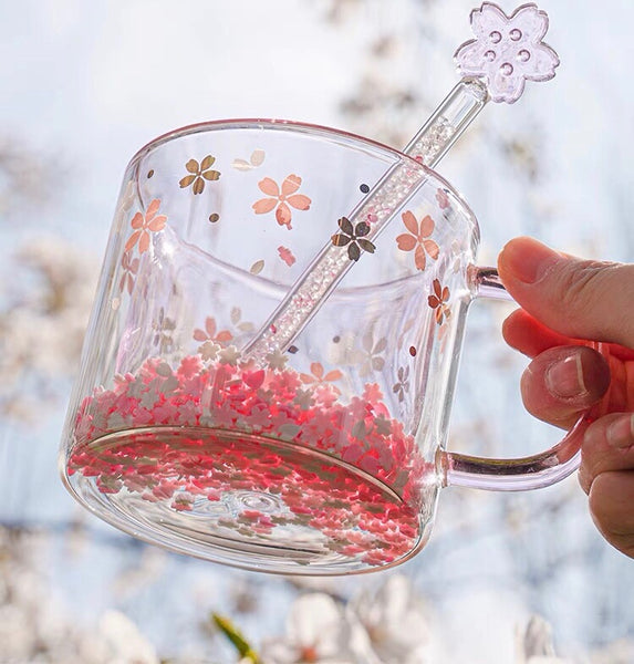 Fashion Sakura Glass Water Cup Set PN3695