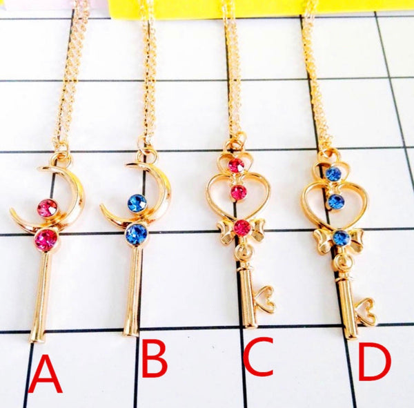 Sailormoon And Heart Necklace PN0425