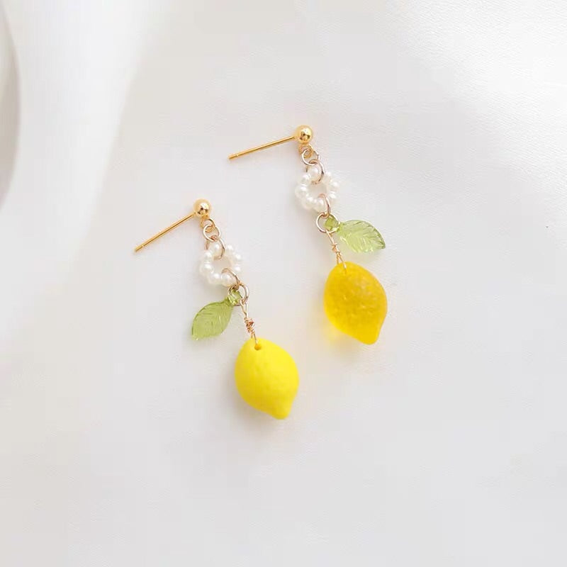 Cute Lemon Earrings/Clips PN2522