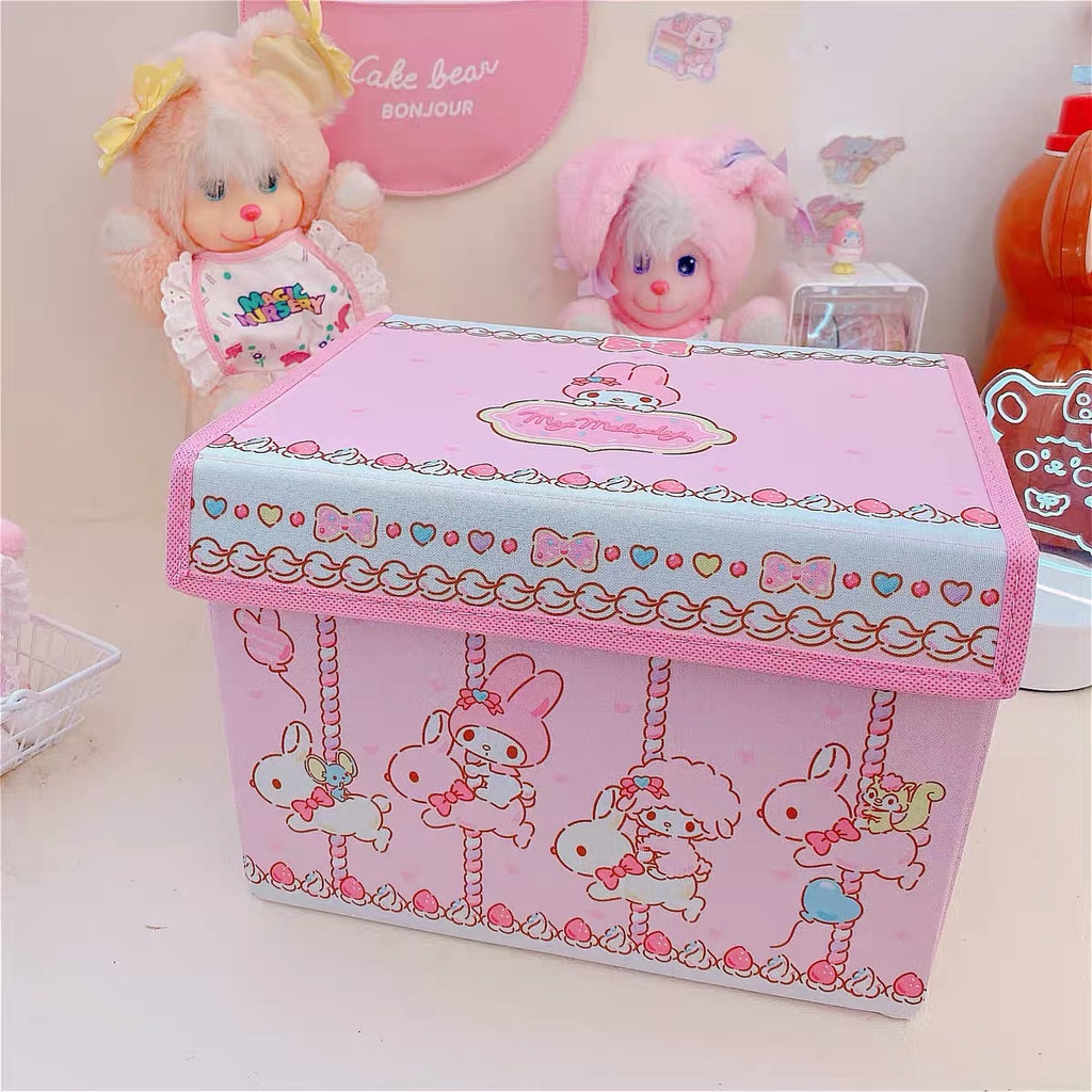 Kawaii Sanrios Anime Melody Plush Jewelry Organizer Box Travel Portable Storage  Case Storage Organizer Earring Holder Gift Toy - Realistic Reborn Dolls for  Sale
