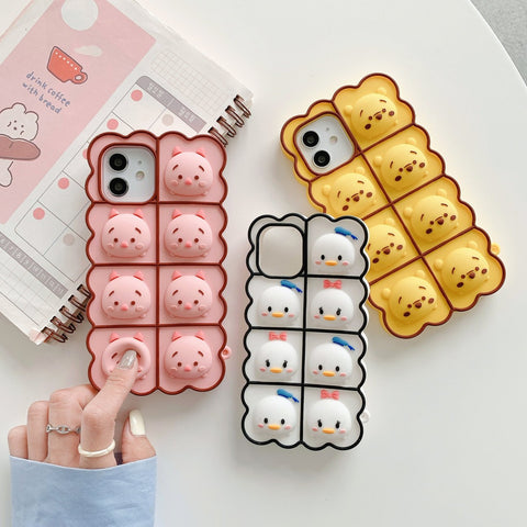 Lovely Animals Phone Case for iphone7/7plus/8/8P/X/XS/XR/XS Max/11/11 pro/11 pro max/12/12pro/12mini/12pro max PN4144