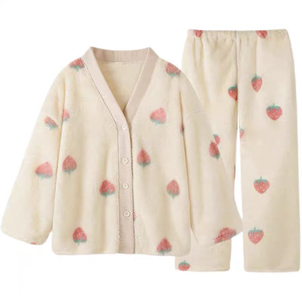 Lovely Strawberry Pajamas Home Suit PN4552