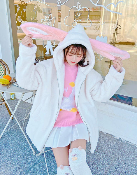 Cute Bunny Sweater Coat PN4719