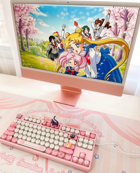 Kawaii Sailor Moon Wired Keyboard PN3949