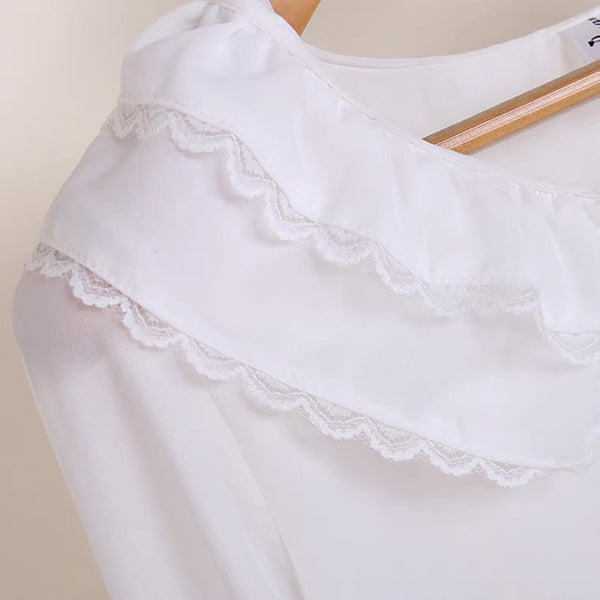 Fashion White Long Sleeve Shirt PN5110