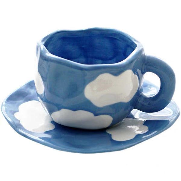 Cute Cloud Water Mug And plate PN5299