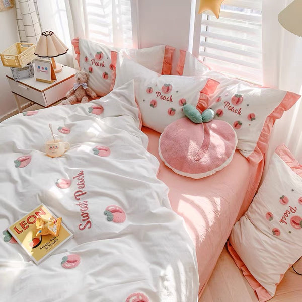 Pretty Peach Bedding Set PN4074