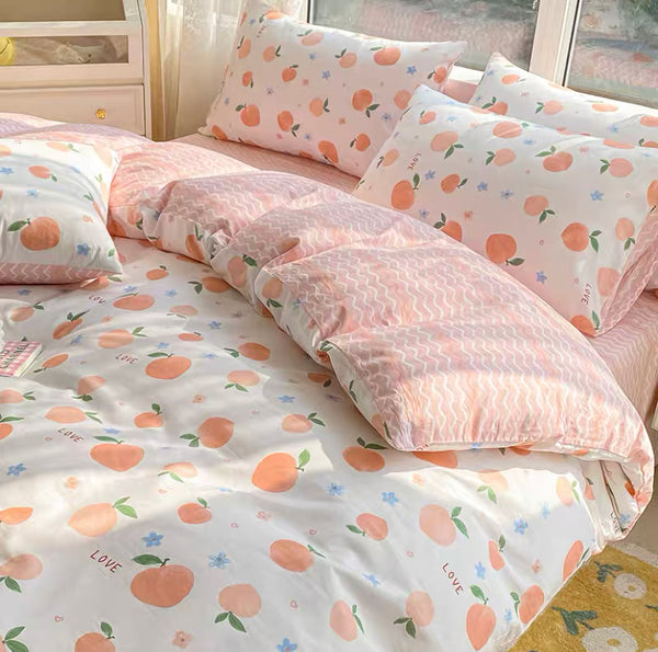 Fashion Peach Bedding Set PN2630