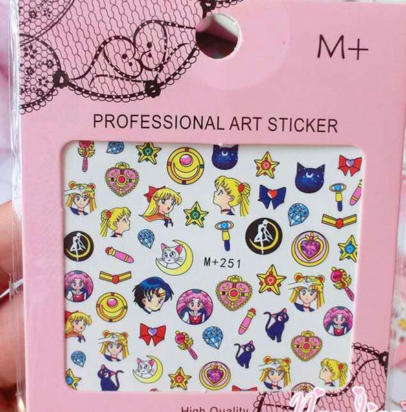 Cute Sailor Moon Nail Stickers PN0432